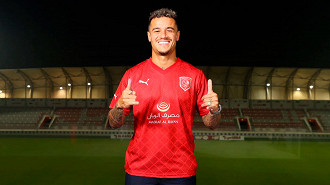 Coutinho atuou recentemente pelo Al-Duhail, do Catar, emprestado pelo Aston Villa. (Foto: Divulgação)