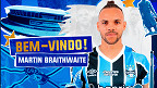 Braithwaite terá o maior salário do elenco do Grêmio; Veja números