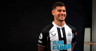 Bruno Guimarães tem o maior salário do elenco do Newcastle. (Foto: Reprodução)