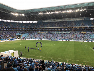 Arena terá capacidade de público reduzida para a partida contra o Atlético-MG. (Foto: Talis Andrey de Mello)