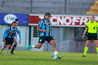 Cássia é a grande esperança de gols do Grêmio para seguir no Brasileirão. (Foto: Luiz Erbes / Grêmio FBPA)