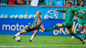 Soteldo é uma das dúvidas do Grêmio para o Gre-Nal. (Foto: Lucas Uebel / Grêmio FBPA)